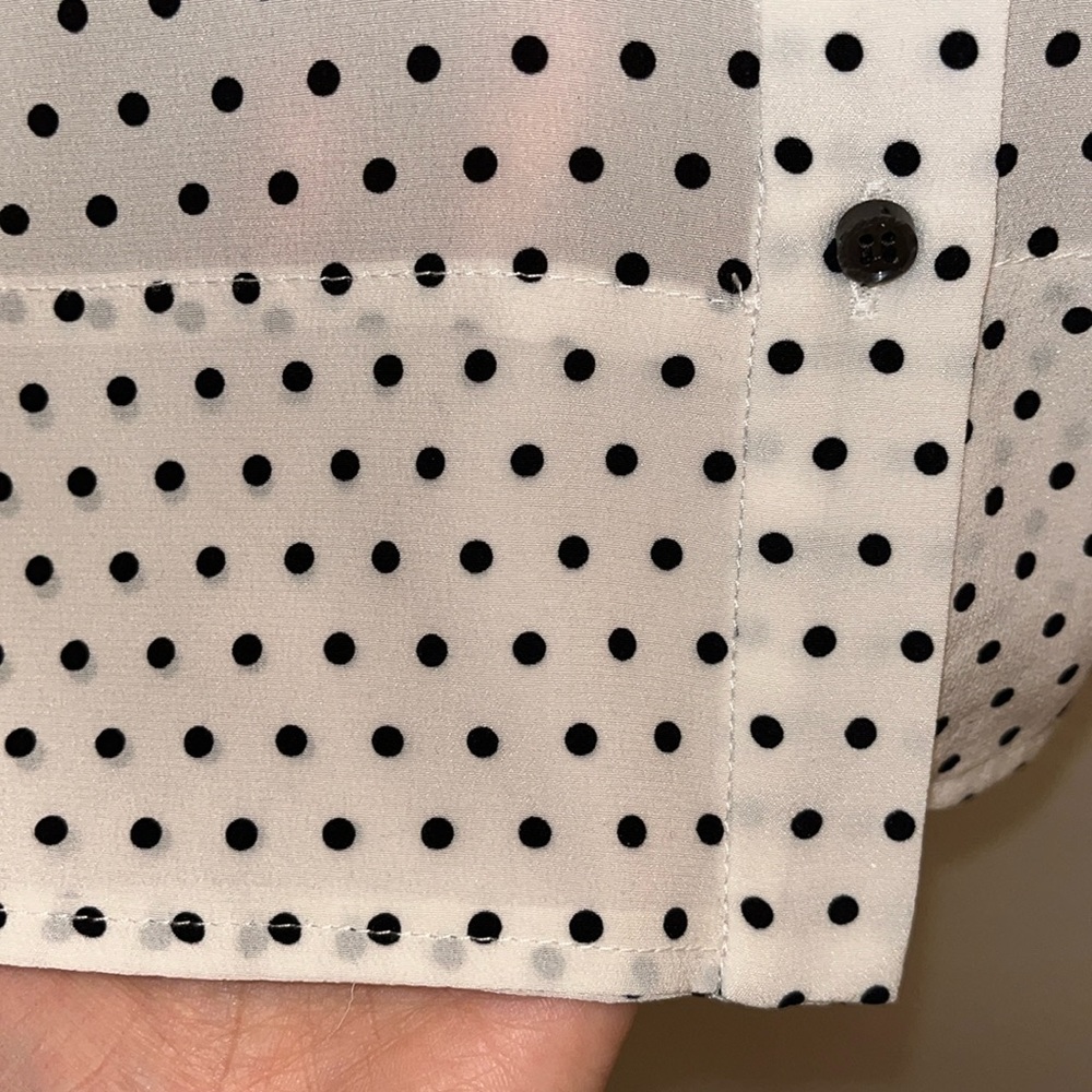 COPY - 🕊️ AYR - The Por Favor Bonita Dot Silk Blouse - XS GUC - Picture 11 of 14